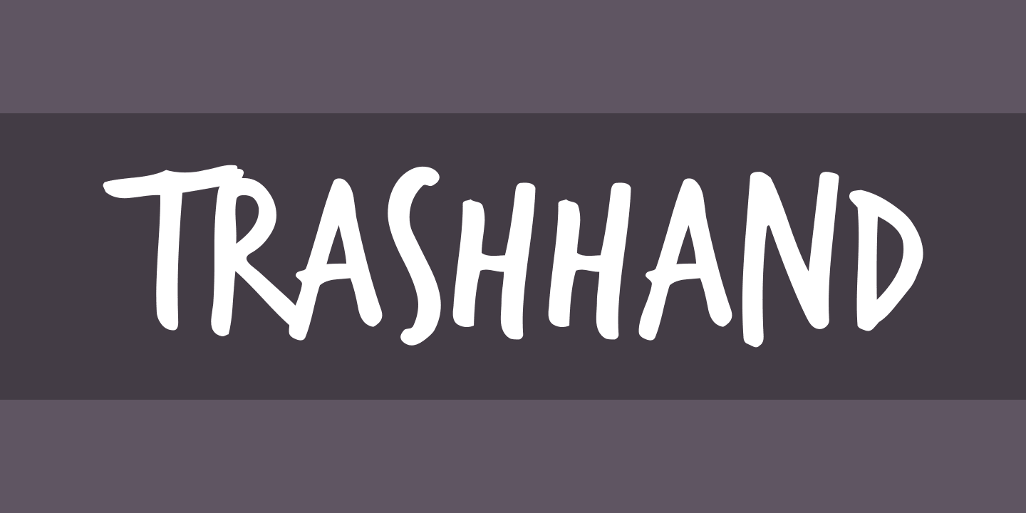 Шрифт TrashHand